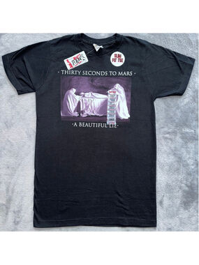 NOS Unisex Youth Large Hot Topic SS Slim Fit TShirt Thirty Seconds To Mars Y2K